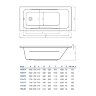 Ванна акриловая Koller Pool Edge 160х70 Прямоугольная, белая