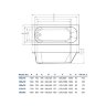 Ванна акриловая Koller Pool Round Arc 150х70 Прямоугольная, белая Ванна акриловая Koller Pool Round Arc 150х70 Прямоугольная, белая