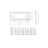 Ванна акриловая Koller Pool Orion 150х70 Прямоугольная, белая Ванна акриловая Koller Pool Orion 150х70 Прямоугольная, белая